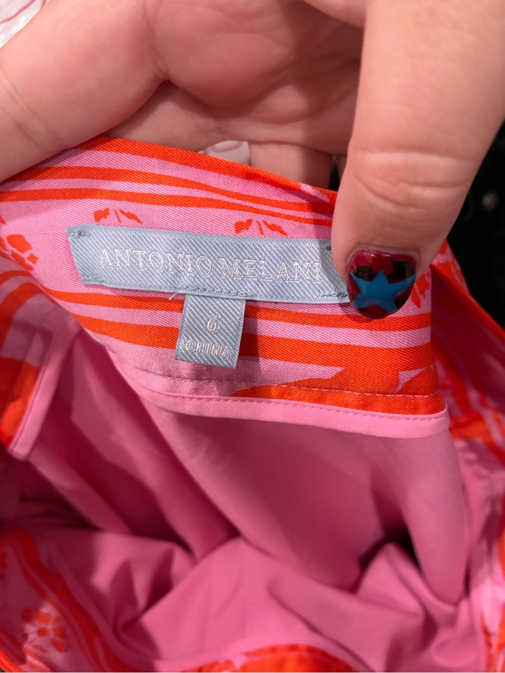 ANTONIO MELANI Pink and Orange Floral Wrap Sarong - Picture 5 of 5